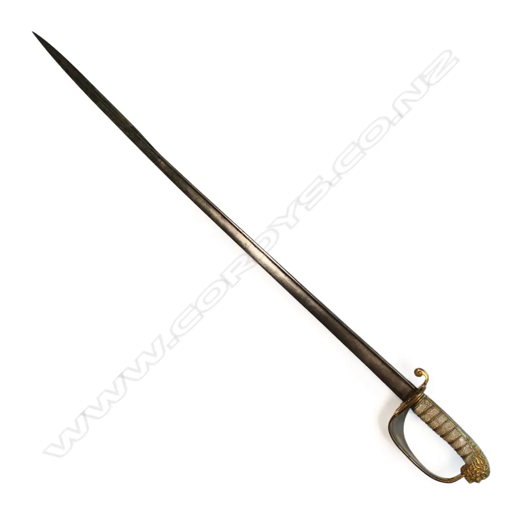 A George IV or William IV 1827 Pattern Royal Naval Officers sword., Image 1++