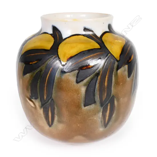 A Royal Doulton Art Deco stoneware vase,