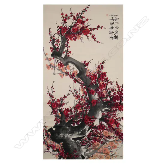 A Chinese painted hanging scroll By Wang Chengxi (b.1940),