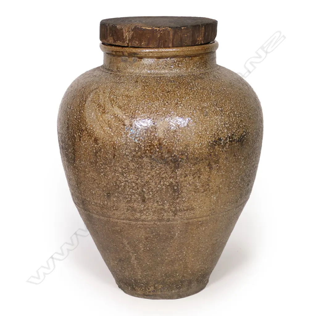 An old Japanese Meiji Shigaraki kiln tea storage jar, Image 1++