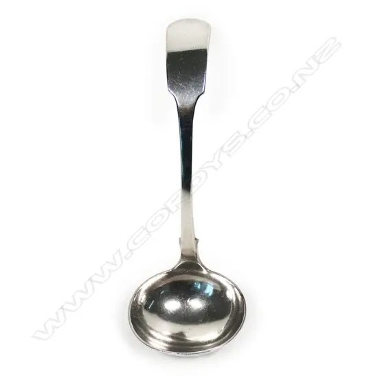 A rare New Zealand G.T. White (Christchurch/Wellington) silver sauce ladle,