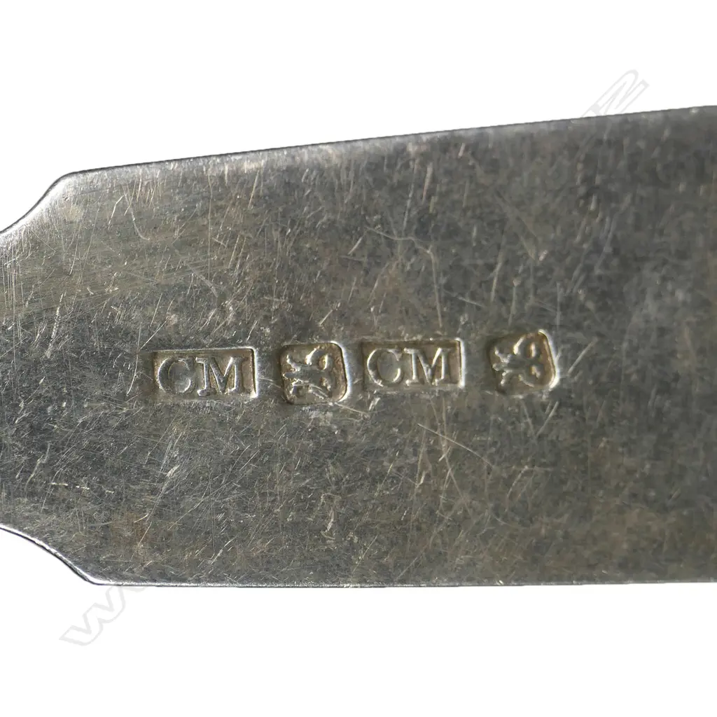 A rare late George III Scottish (Perth) provincial silver basting spoon, Image 1++