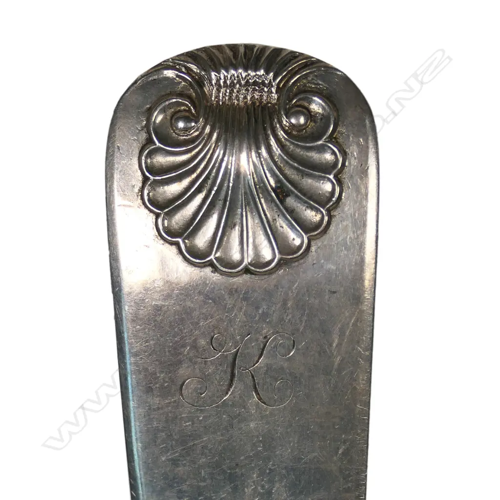 A rare late George III Scottish (Perth) provincial silver basting spoon, Image 1++