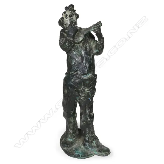 Ken Kendall (1928-2012) bronze clown figure,