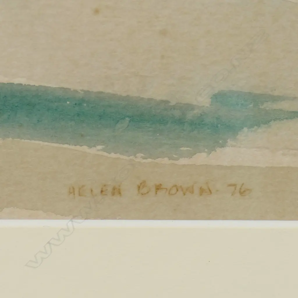 Helen Brown (NZ 1917-1986) 'Coastal Landscape', Image 1++