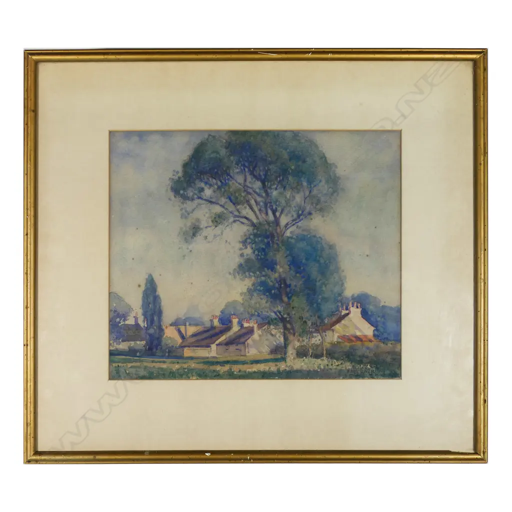 Francis McCracken (1879-1959) untitled village houses Image 1++