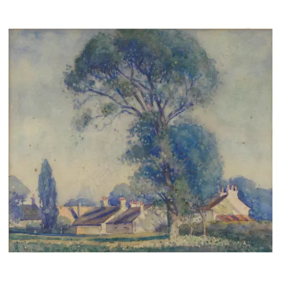 Francis McCracken (1879-1959) untitled village houses