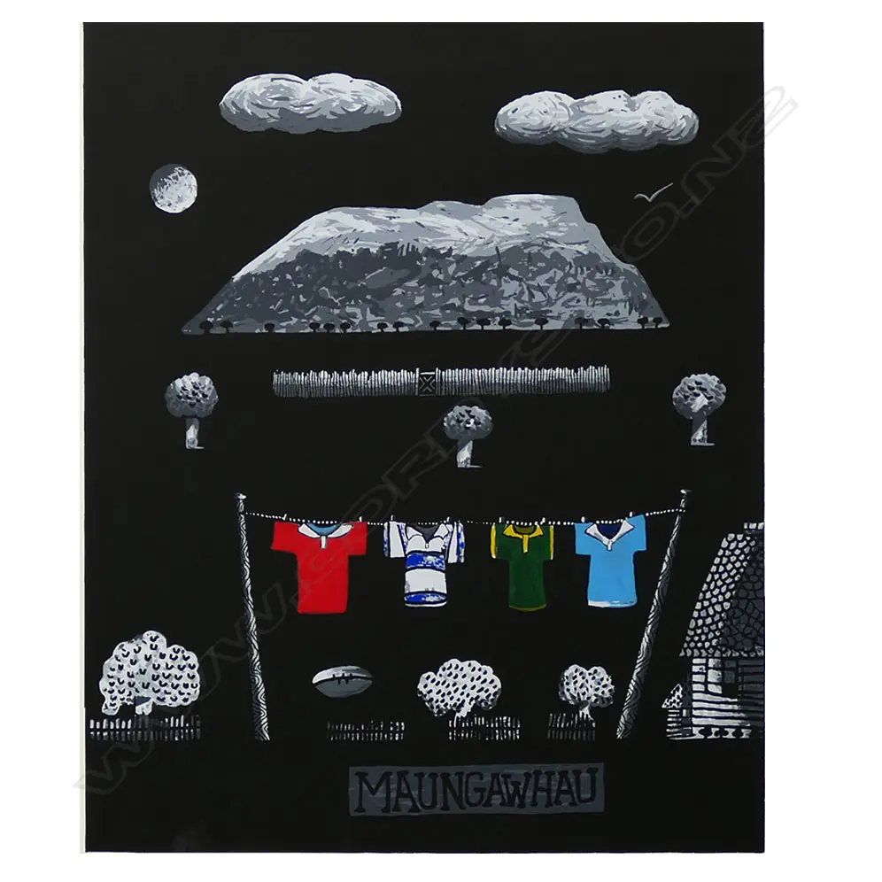 Alan Taylor (NZ 1933-2016) 'Mt Eden' (Maungawhau), Image 1++
