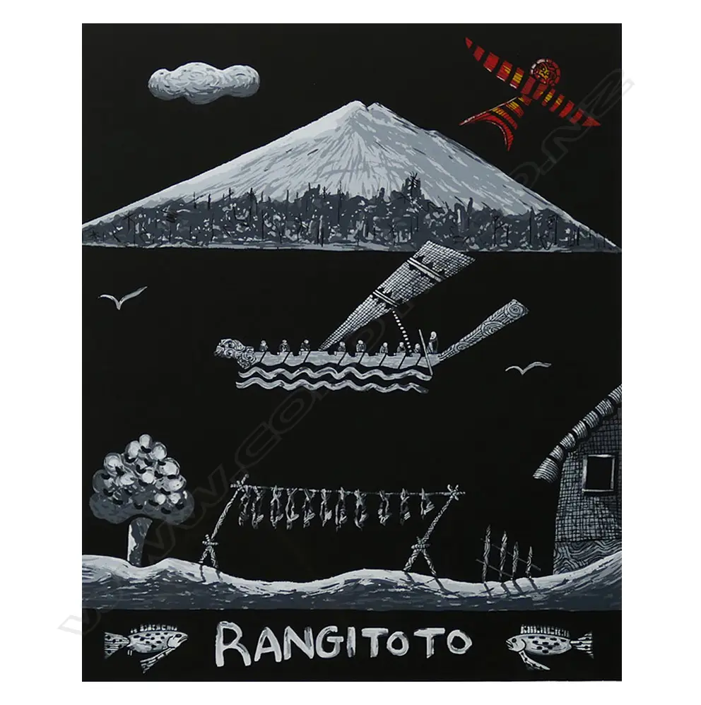 Alan Taylor (NZ 1933-2016) 'Auckland Harbour' (Rangitoto), Image 1++