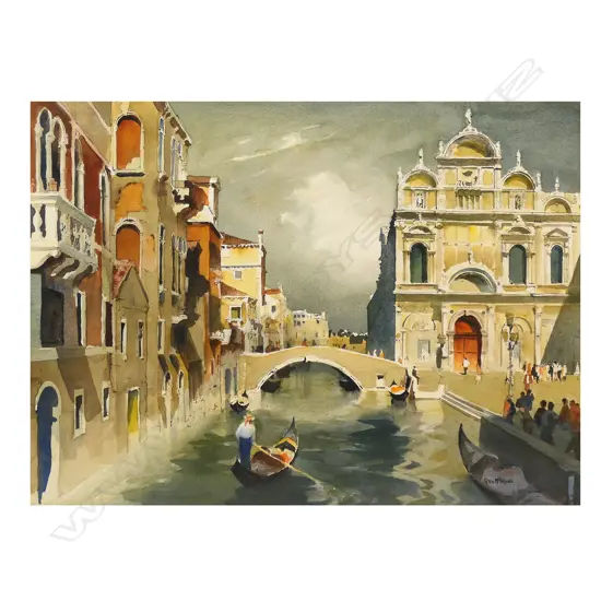 Peter McIntyre (NZ 1910-1995) 'The Scuola Grande Di San Marco',