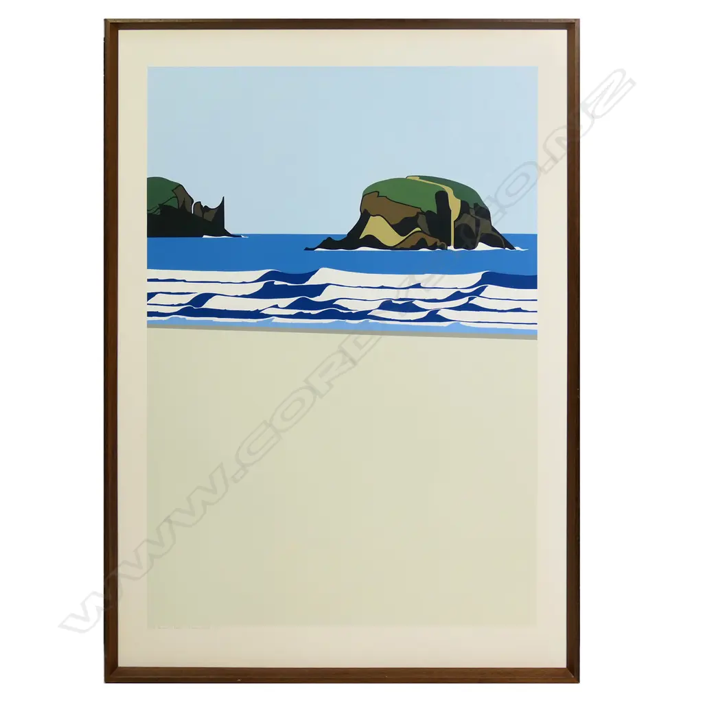 Robin White (1946-) 'Allan's Beach', screen print 18/60, Image 1++