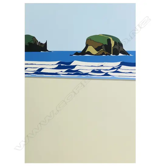 Robin White (1946-) 'Allan's Beach', screen print 18/60,