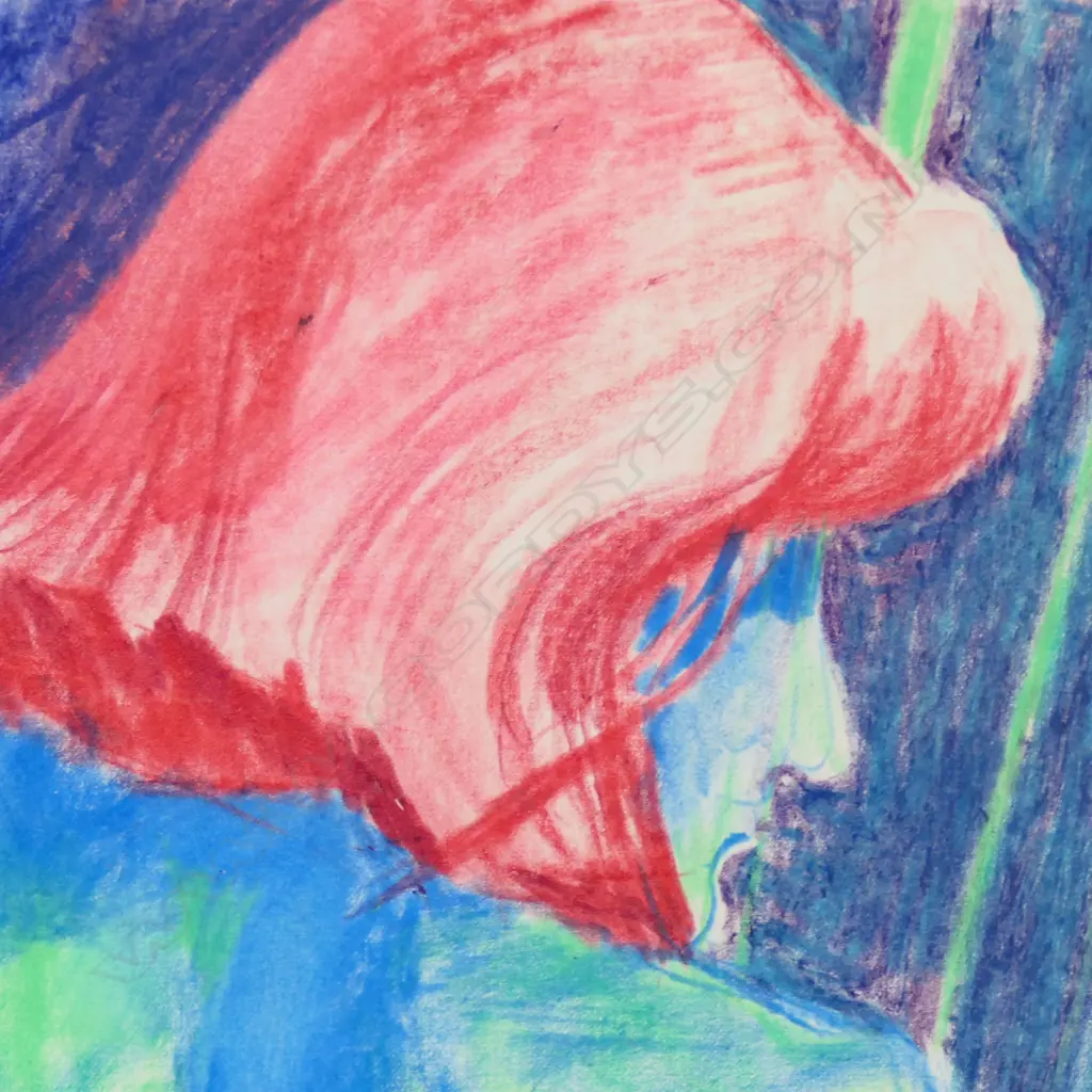 Jan Nigro (1920-2012) 'Nude' oil stick on paper, Image 1++