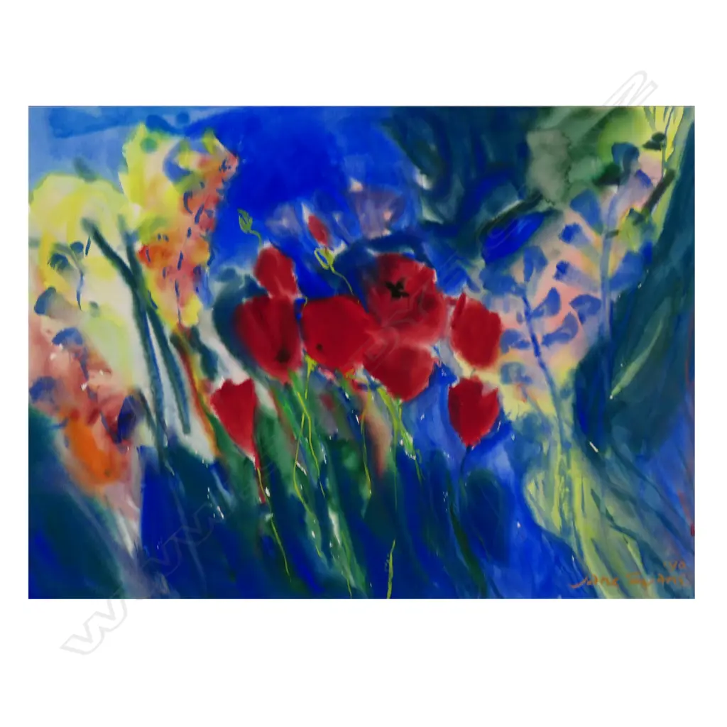 Jane Evans (NZ 1946-2012) 'Floral Abstract', Image 1++