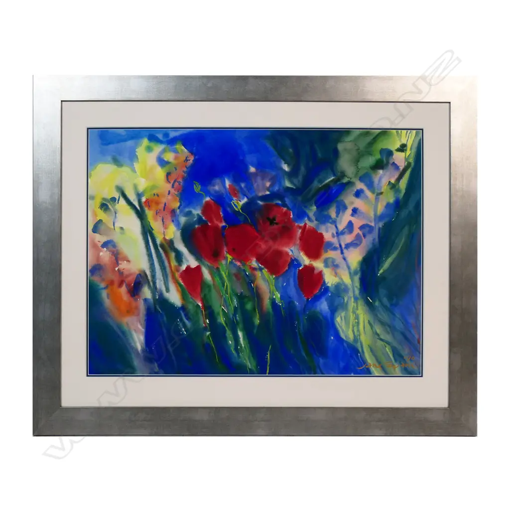 Jane Evans (NZ 1946-2012) 'Floral Abstract', Image 1++
