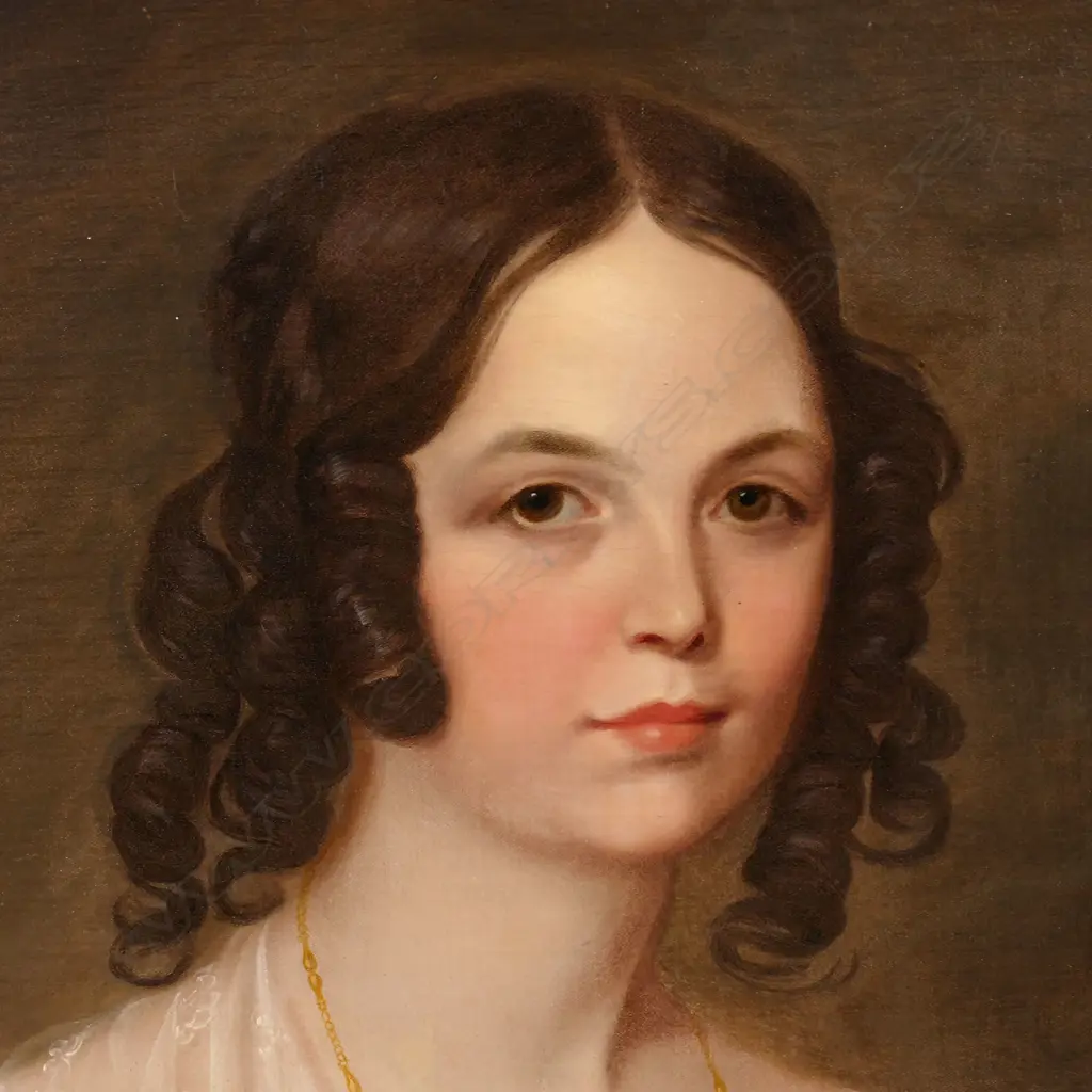 19thC artist unknown portrait of a woman, Image 1++
