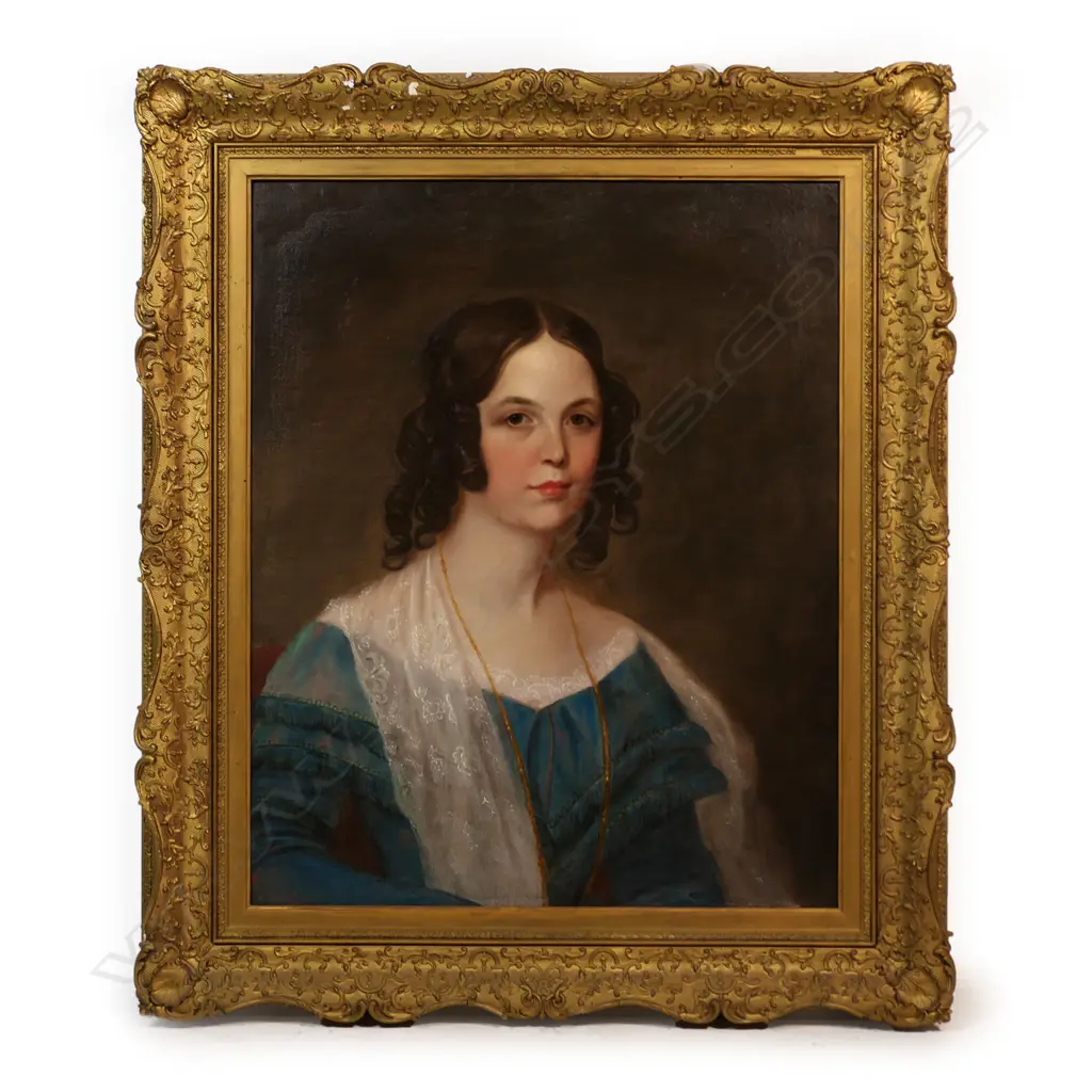 19thC artist unknown portrait of a woman, Image 1++