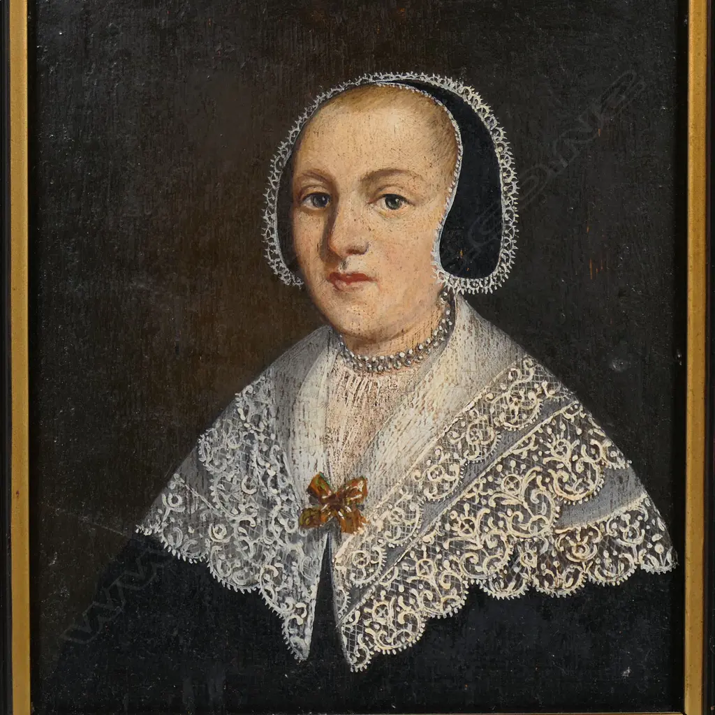 17th/18thC artist unknown possibly Flemish or Dutch marriage portraits, Image 1++