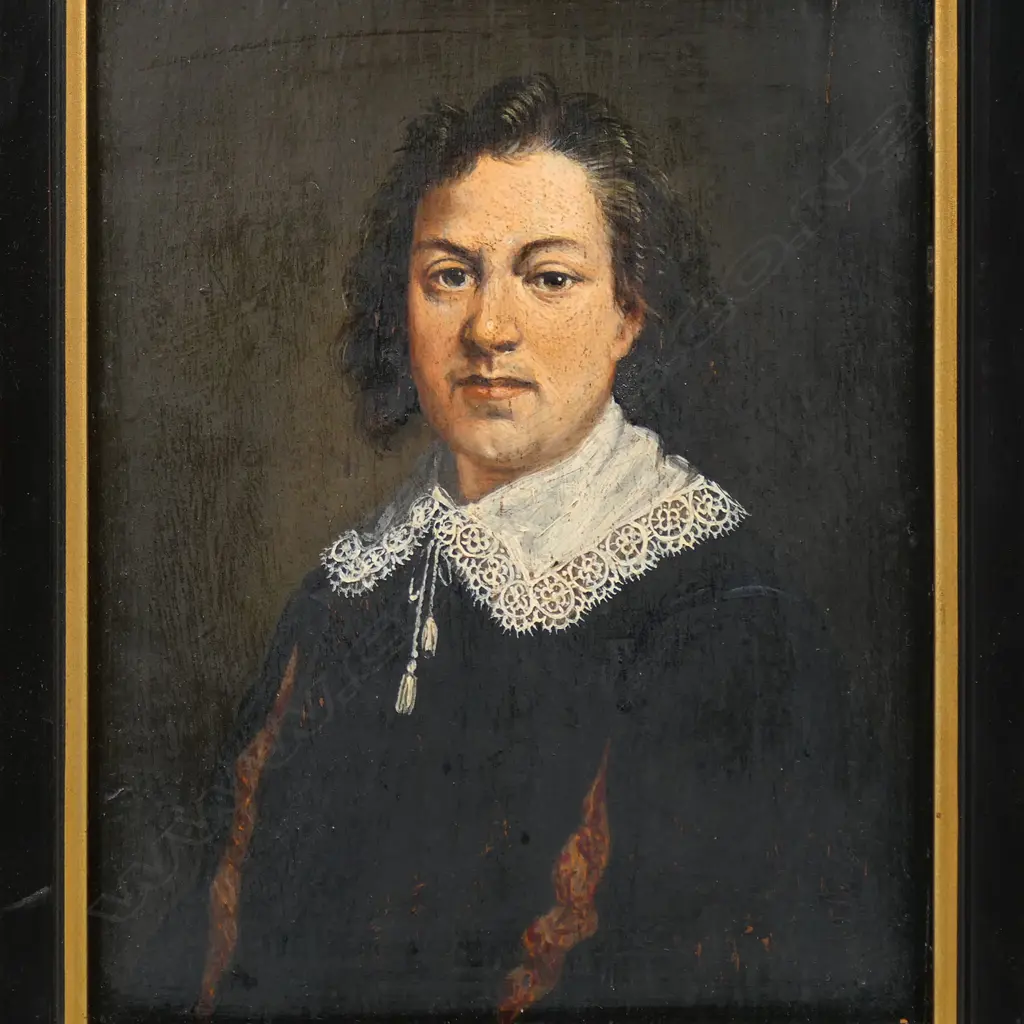 17th/18thC artist unknown possibly Flemish or Dutch marriage portraits, Image 1++