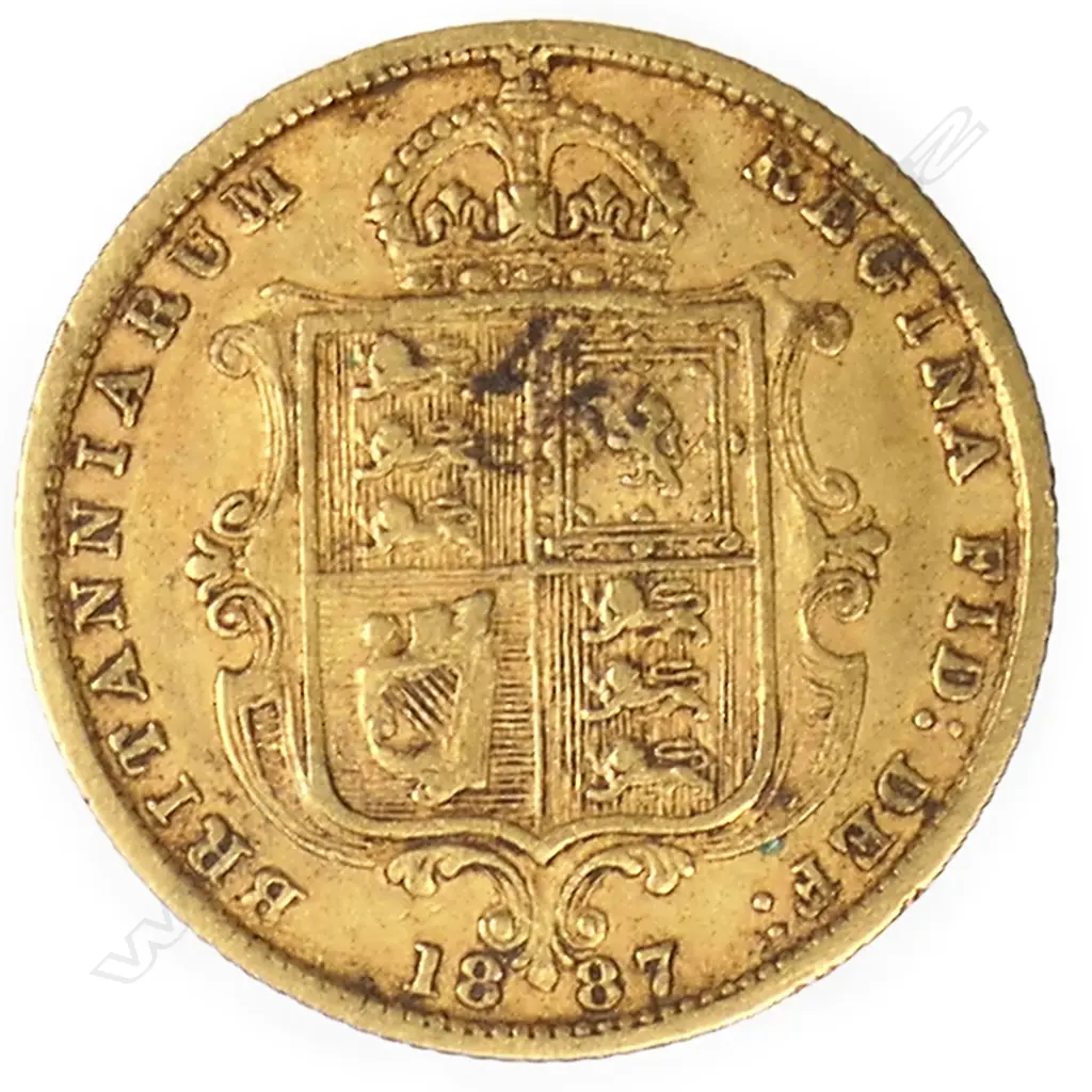 A Victorian gold half sovereign, Image 1++