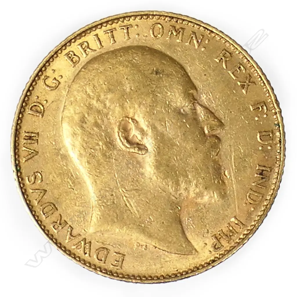 An Edwardian full gold sovereign, Image 1++