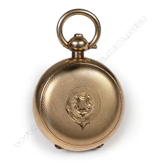 A good Edwardian rolled gold Dennison sovereign case,