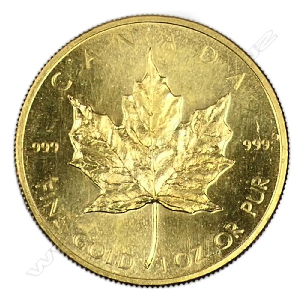 A 1979 Canadian Maple $50 .999 gold coin, Image 1++