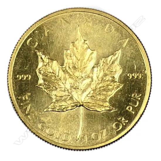 A 1979 Canadian Maple $50 .999 gold coin,