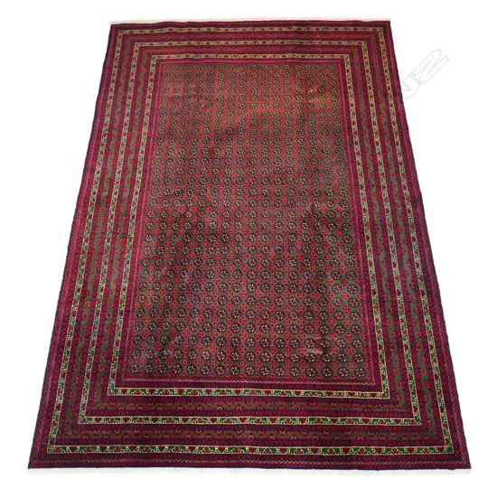 A fine hand-knotted Turkman carpet,