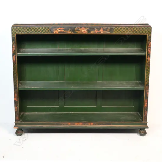A vintage chinoiserie bookcase,