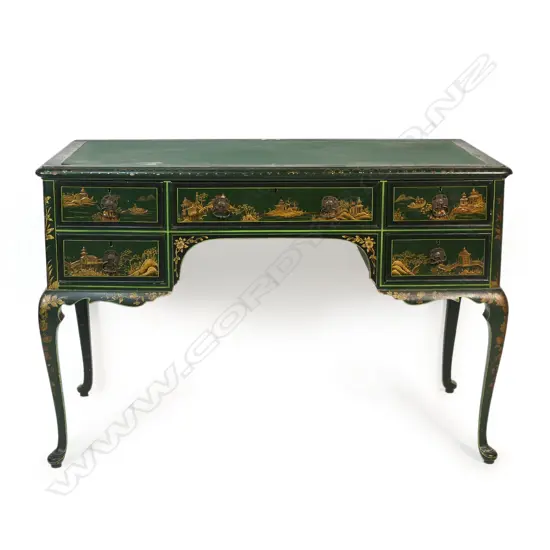 A vintage chinoiserie desk,
