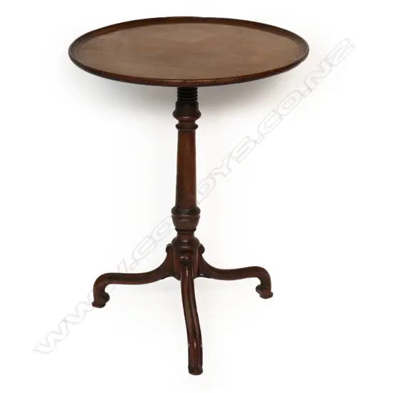 a Georgian mahogany wine table,