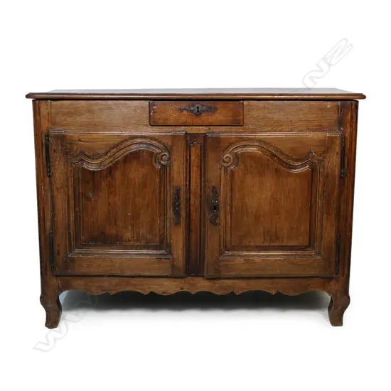 A Continental oak small sideboard,
