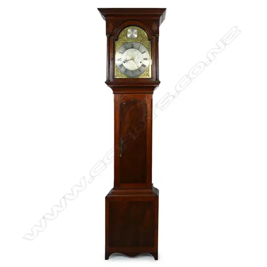 A Georgian mahogany long case clock,