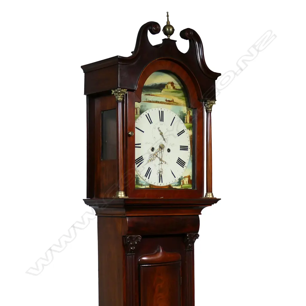 A 19thC mahogany long case clock, Image 1++