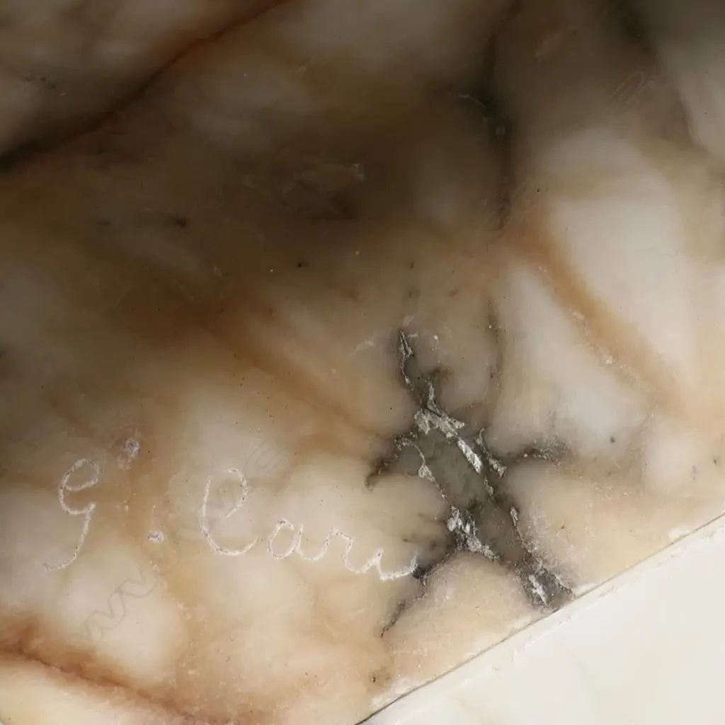 A c.1900 Italian carved marble bust of a young woman, Image 1++