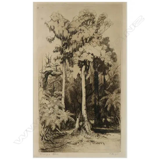 A Trevor Lloyd etching,