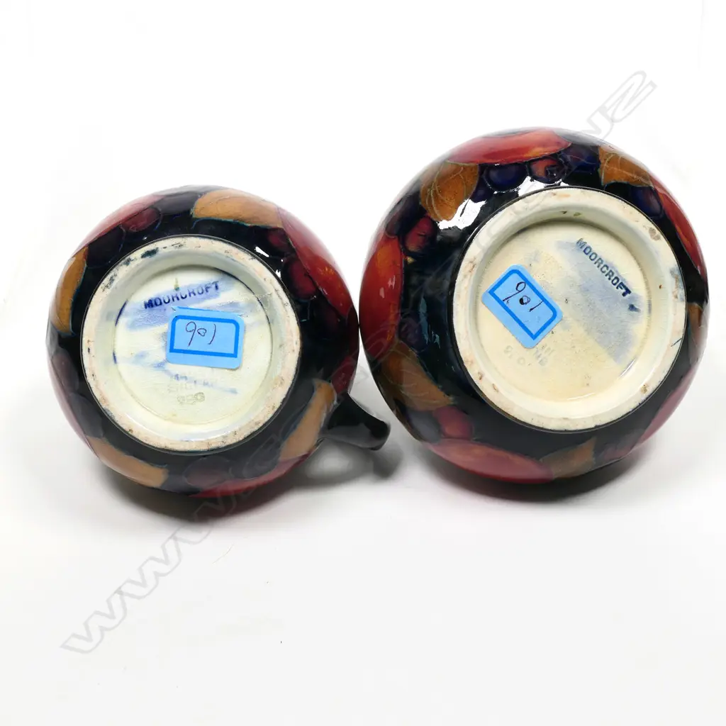 A William Moorcroft Pomegranate four-piece tea service, Image 1++