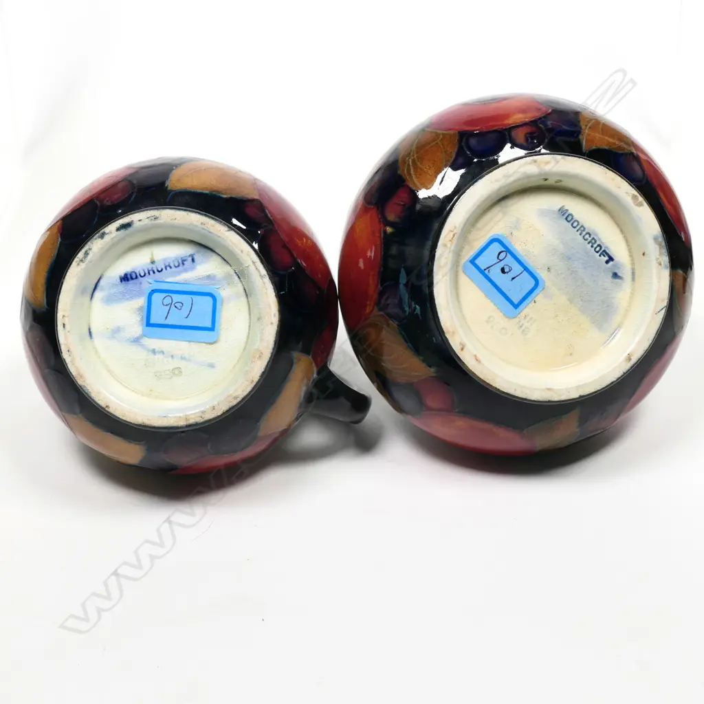 A William Moorcroft Pomegranate four-piece tea service, Image 1++