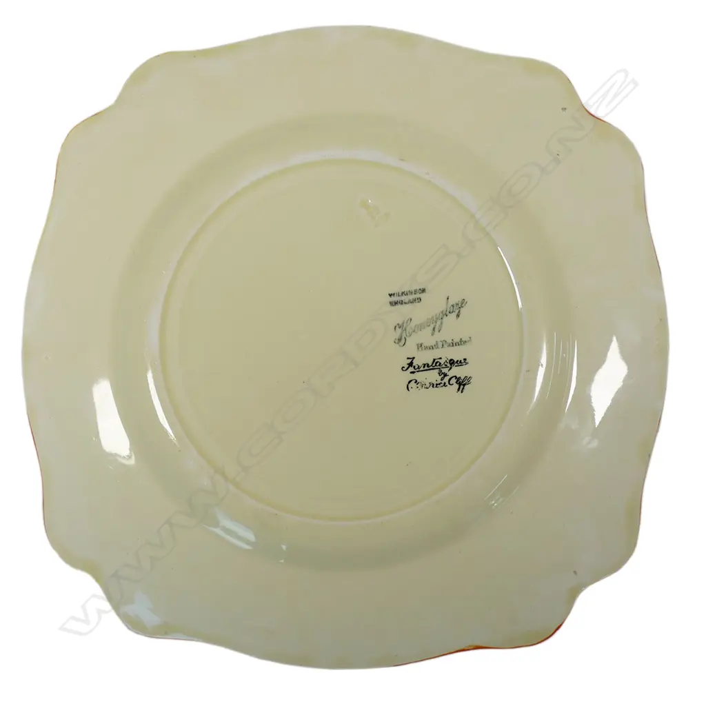 Two Clarice Cliff Fantasque 'Gardenia' plates, Image 1++