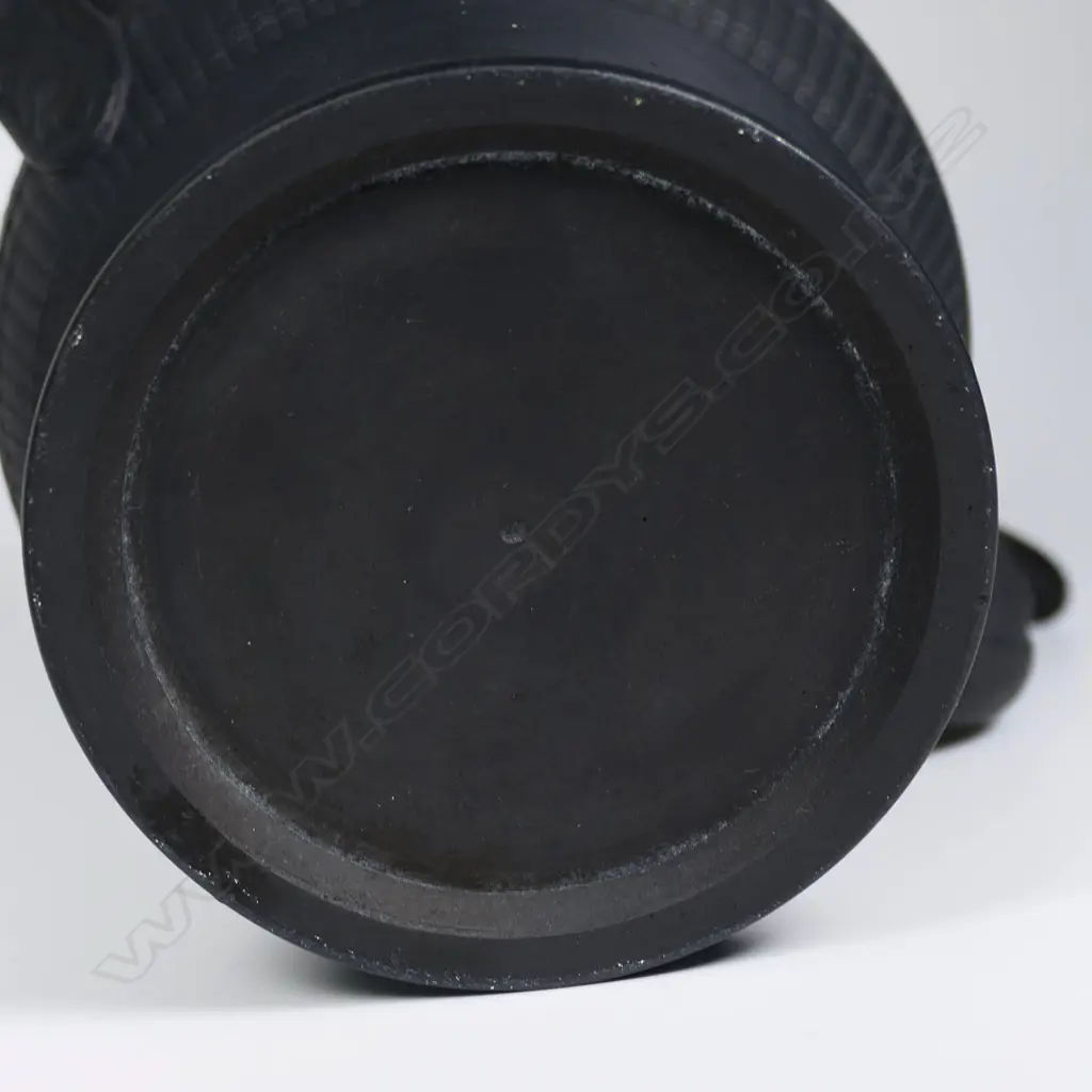 A 19thC Wedgwood black basalt coffee pot, Image 1++