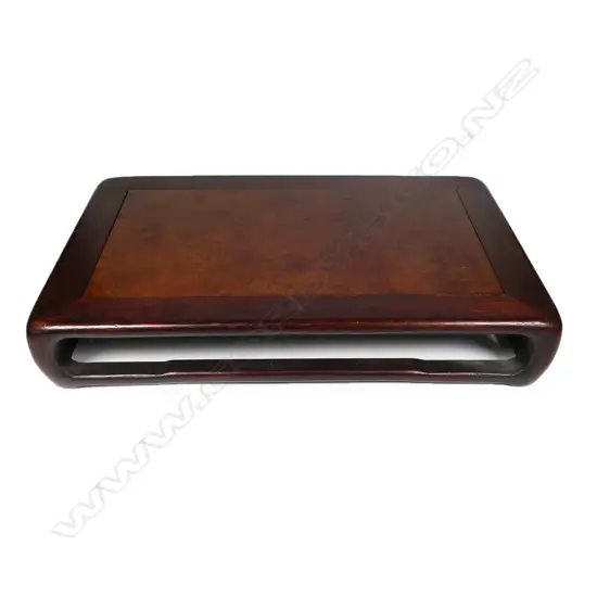 A quality oriental hardwood vase stand,