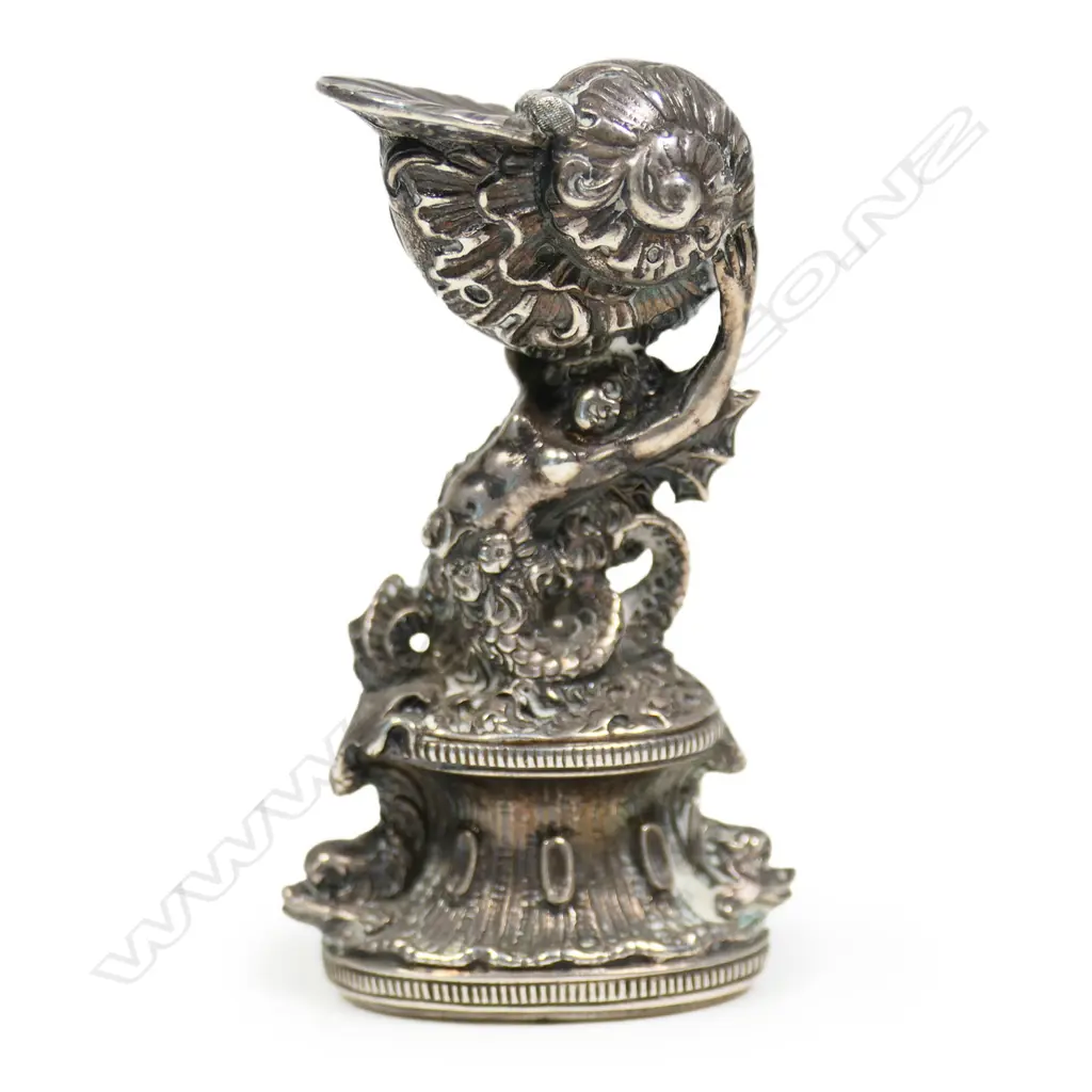 A 19thC fancy silver seal, Image 1++