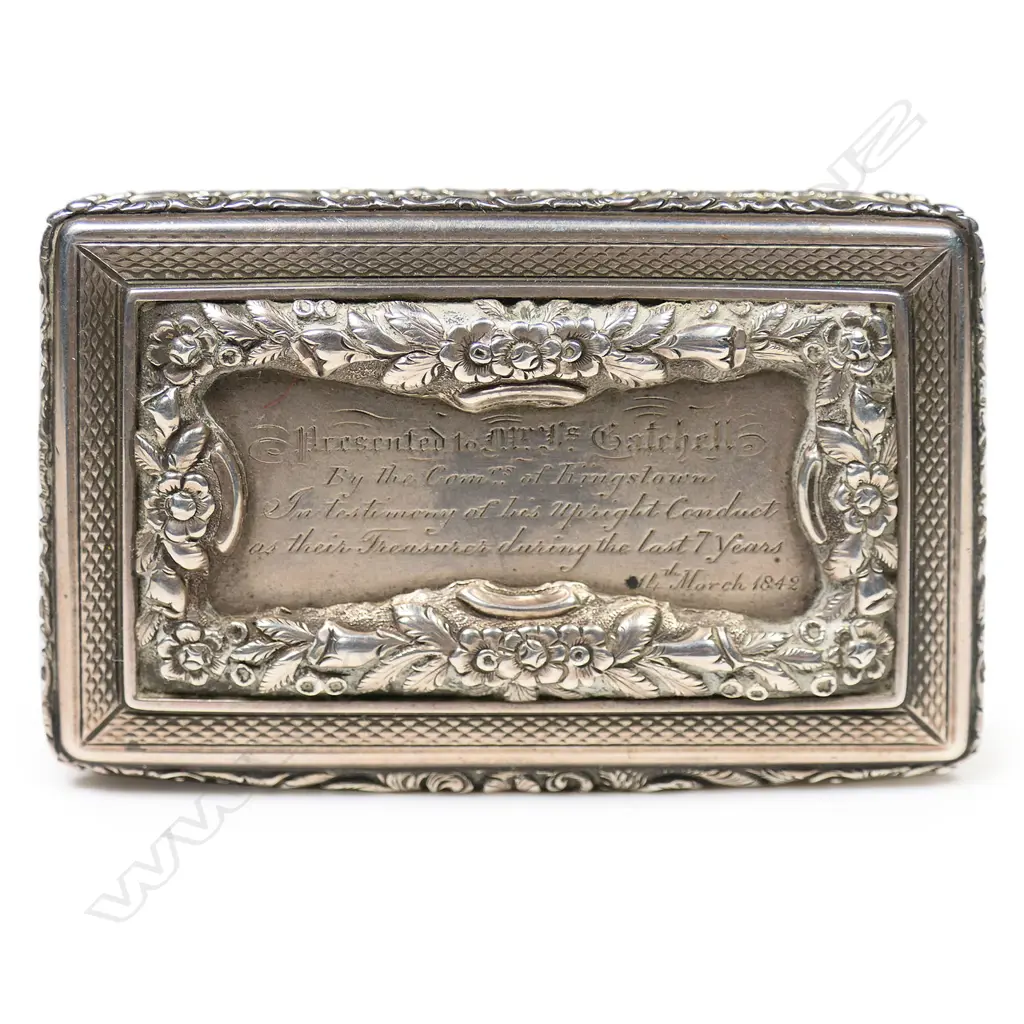 An early Victorian silver snuff box, Image 1++