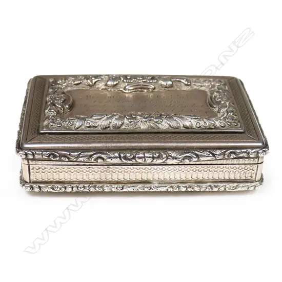 An early Victorian silver snuff box,