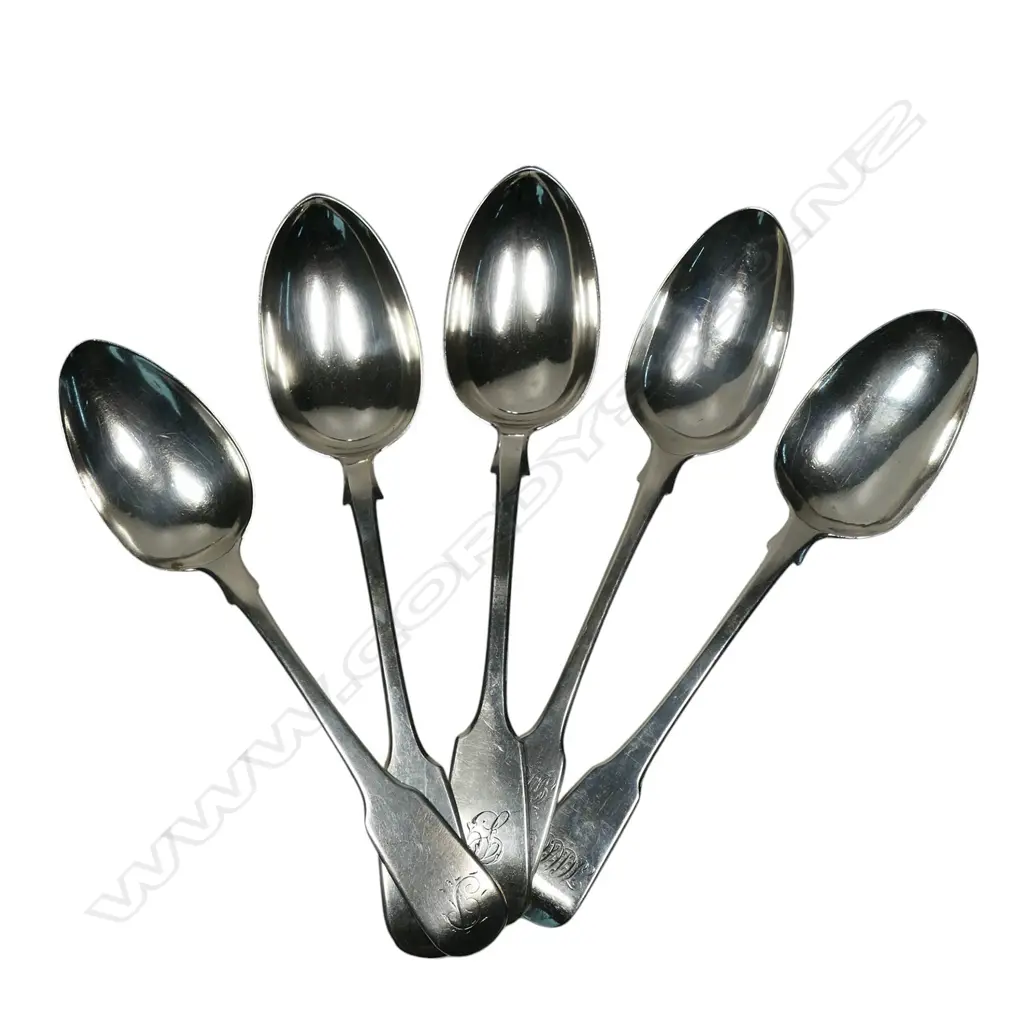 Five silver tablespoons, Image 1++