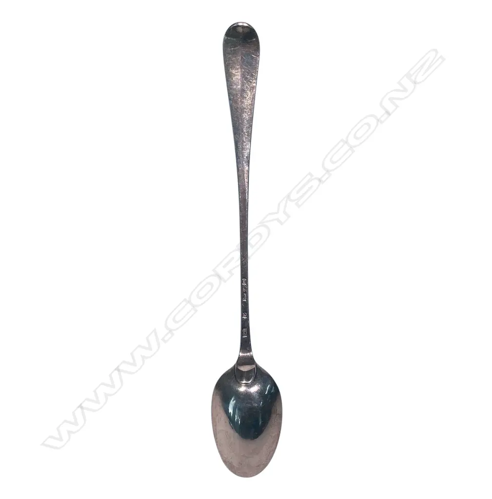 A large early George III Scottish silver basting spoon, Image 1++