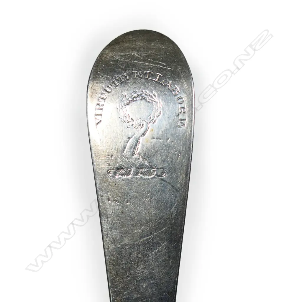 A large early George III Scottish silver basting spoon, Image 1++