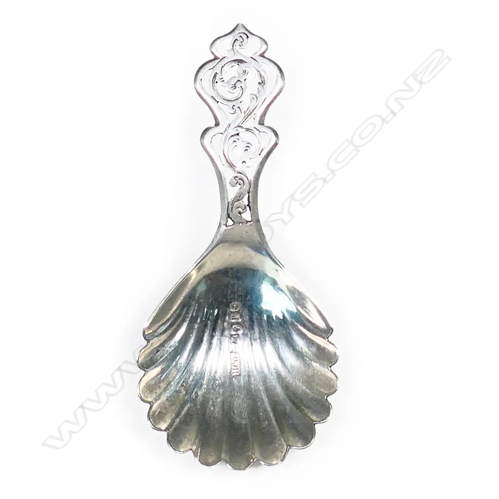 A Victorian silver caddy spoon, Image 1++