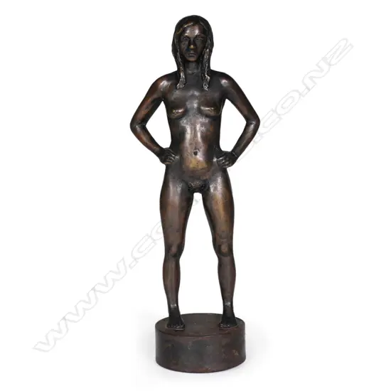 David Furness cast bronze 'Female figure study'